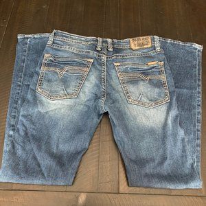 BUCKLE SALVAGE Men's Denim Jeans 32L Havoc Slim Straight Pants